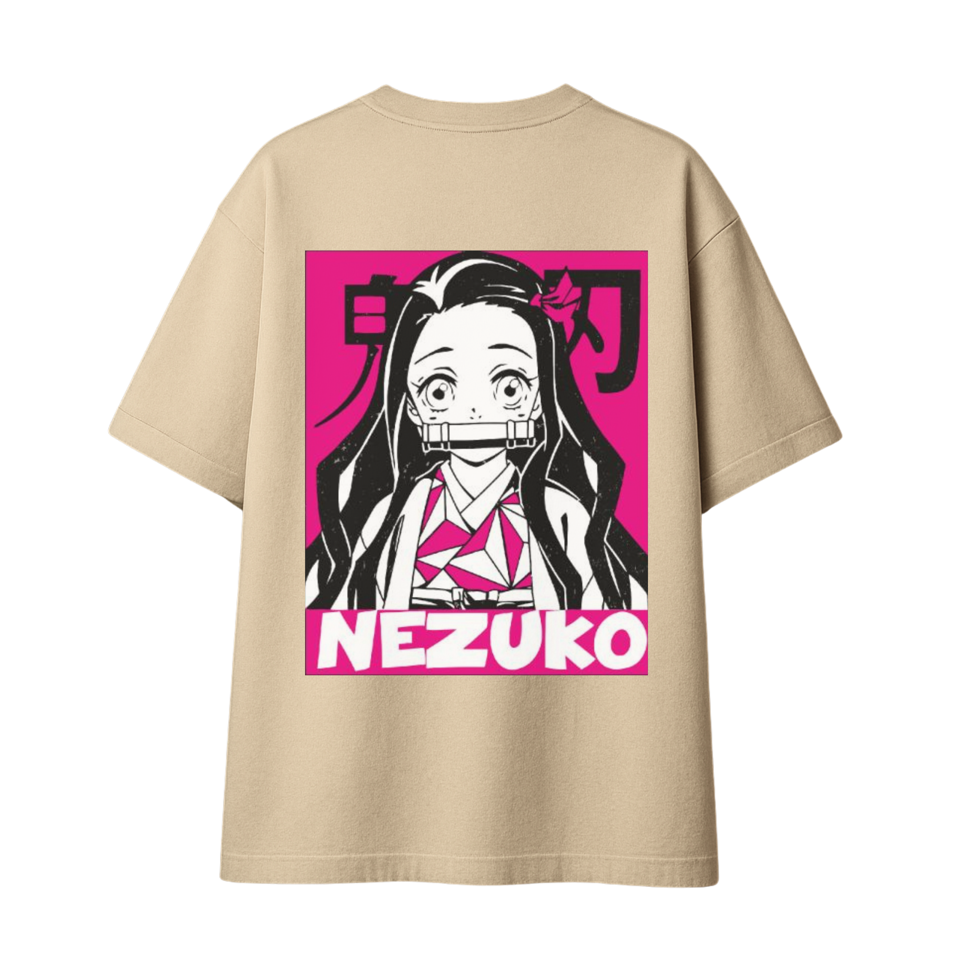 Nezuko Kamado Anime T-Shirt – Embroidery & DTF Combo | Demon Slayer Premium Tee by Vestia